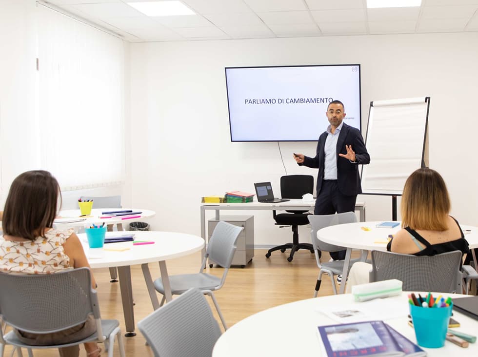 Momento di formazione in aula KOS Academy